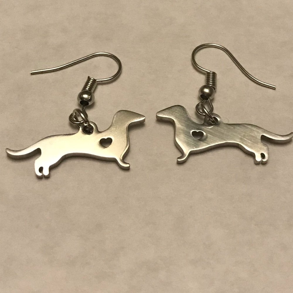 Dachshund Wiener Dog Earrings - Picture 5 of 6